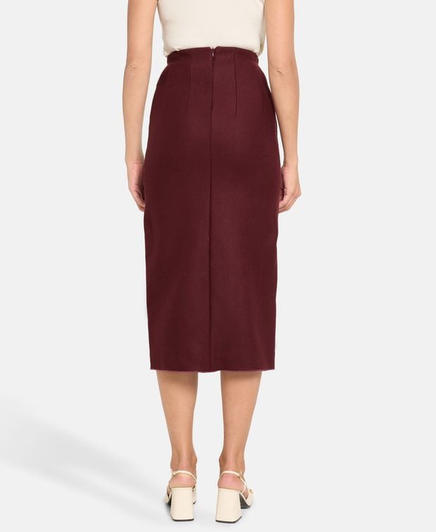 Patou Wool-blend skirt