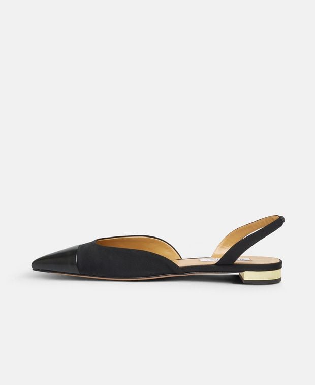 Aquazzura Ballerina flat with straps Milanese