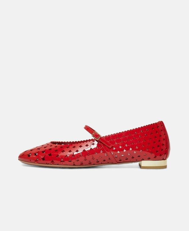 Aquazzura Ballerina flat with straps Amourose