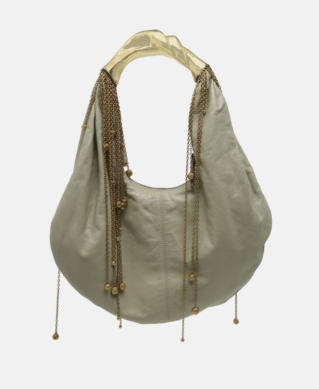 Chloé Leather shoulder bag Twisted Shell
