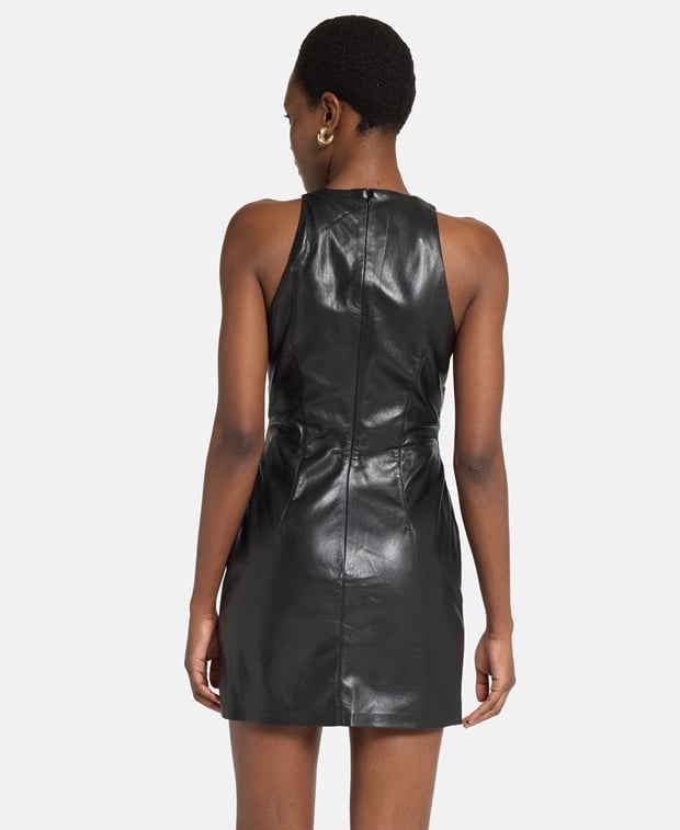 Nanushka Leather-look dress Marinke