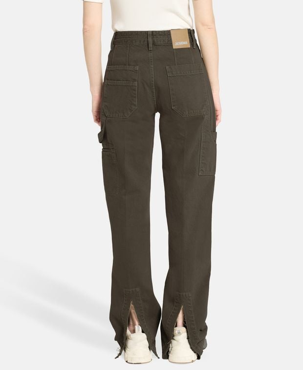 Jacquemus Le De Nimes Relaxed Fit Jeans Khaki
