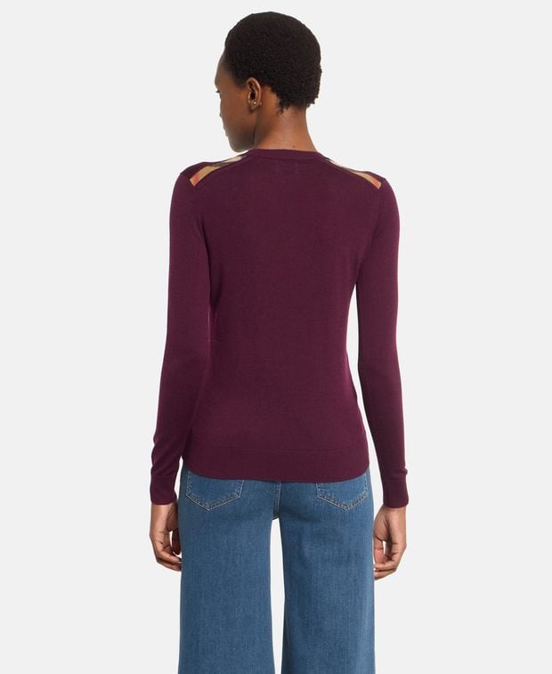 Burberry Wool jumper Aubergine