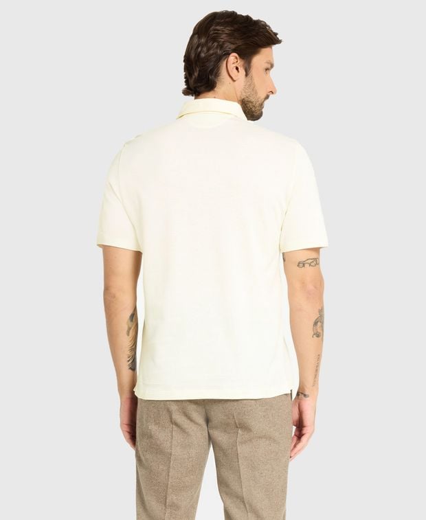 Brunello Cucinelli Linen-blend polo shirt