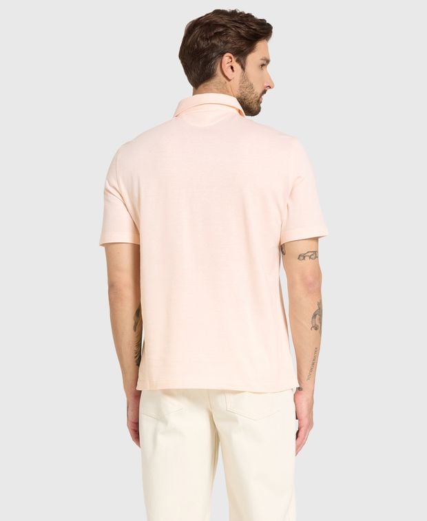 Brunello Cucinelli Linen-blend polo shirt
