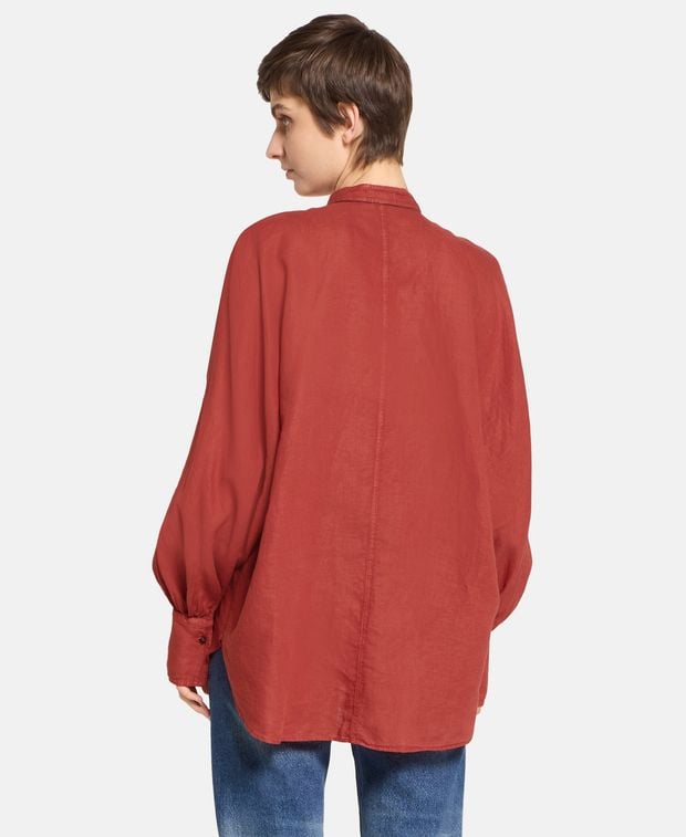 Brunello Cucinelli Linen-blend blouse