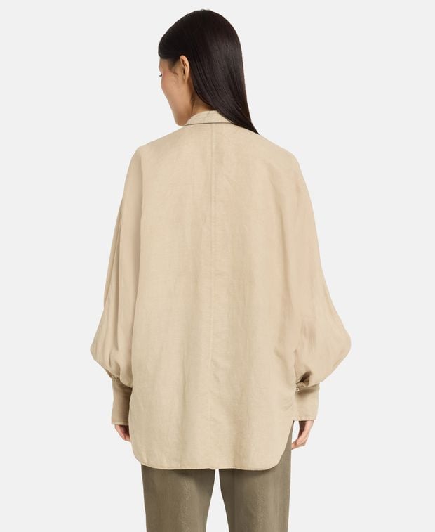 Brunello Cucinelli Linen-blend blouse
