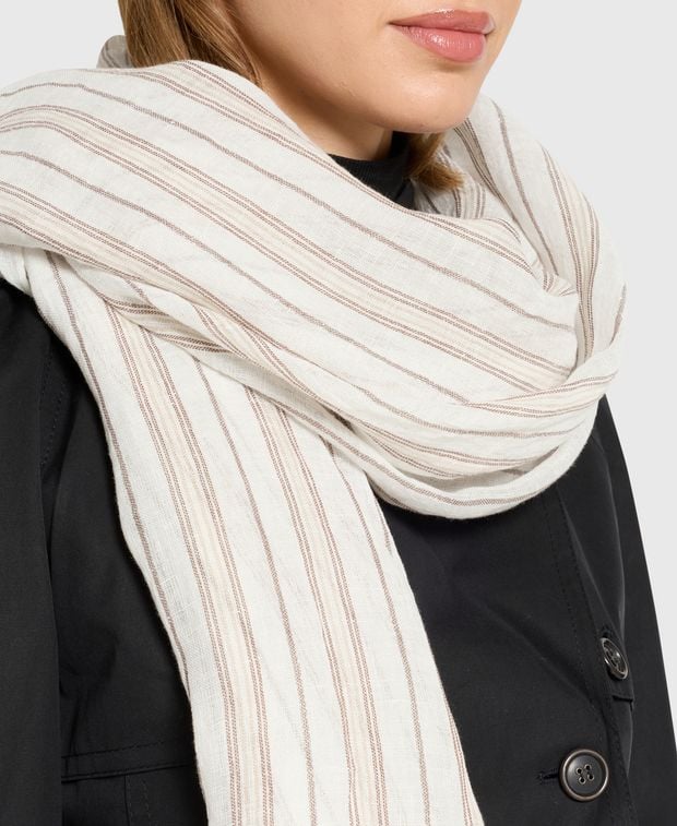 Brunello Cucinelli Linen-blend scarf
