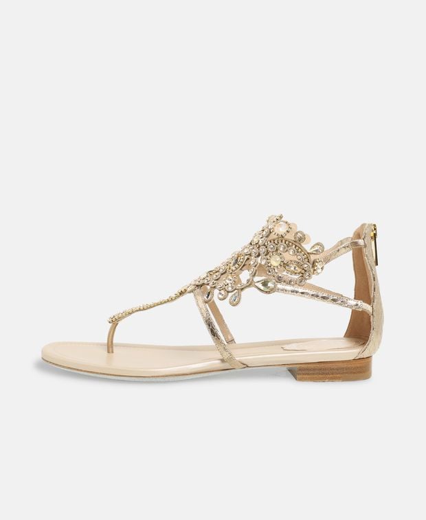 Rene Caovilla Veneziana Sandals Gold