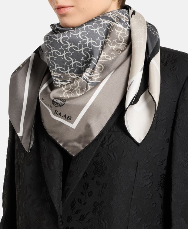 Elie Saab Silk square scarf