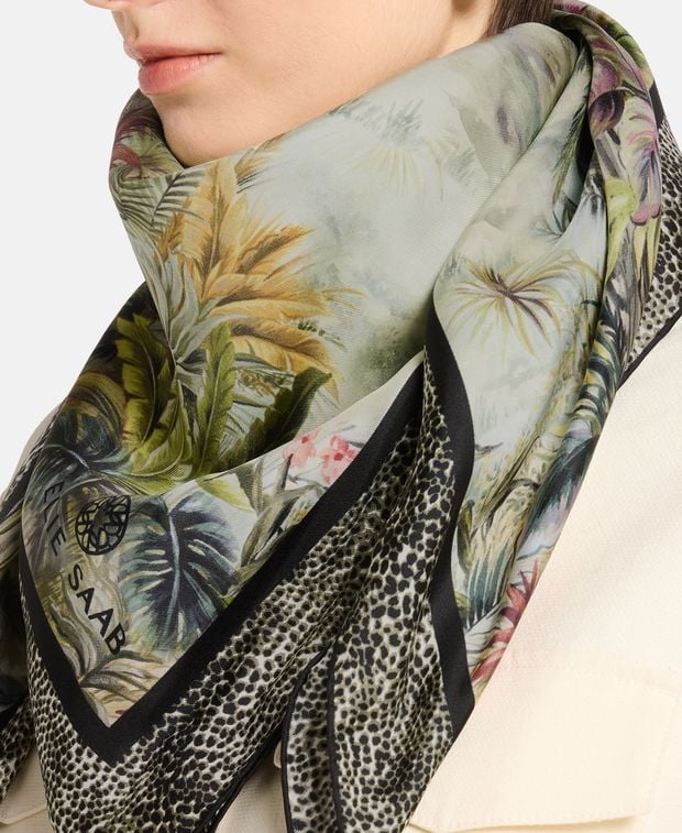 Elie Saab Silk square scarf
