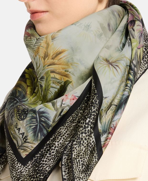 Elie Saab Silk square scarf