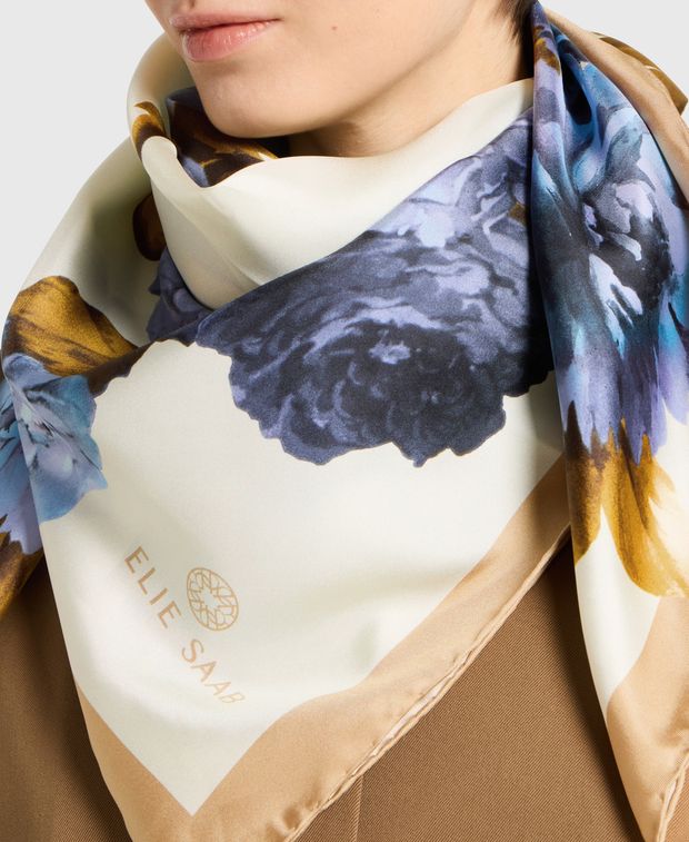 Elie Saab Silk square scarf