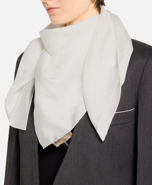 Elie Saab Silk square scarf Tinta Unita