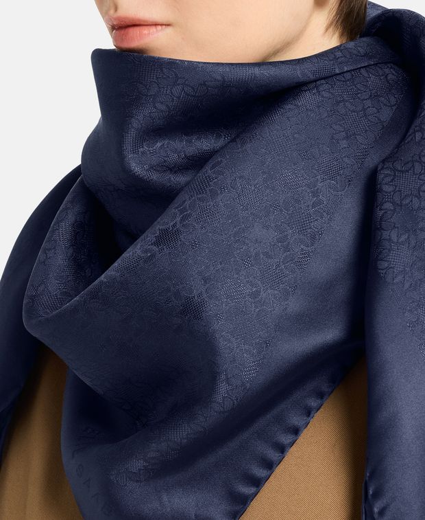Elie Saab Silk square scarf Tinta Unita