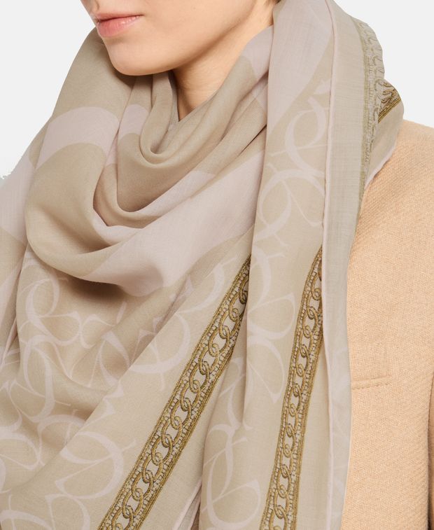 Elie Saab Wool-blend scarf