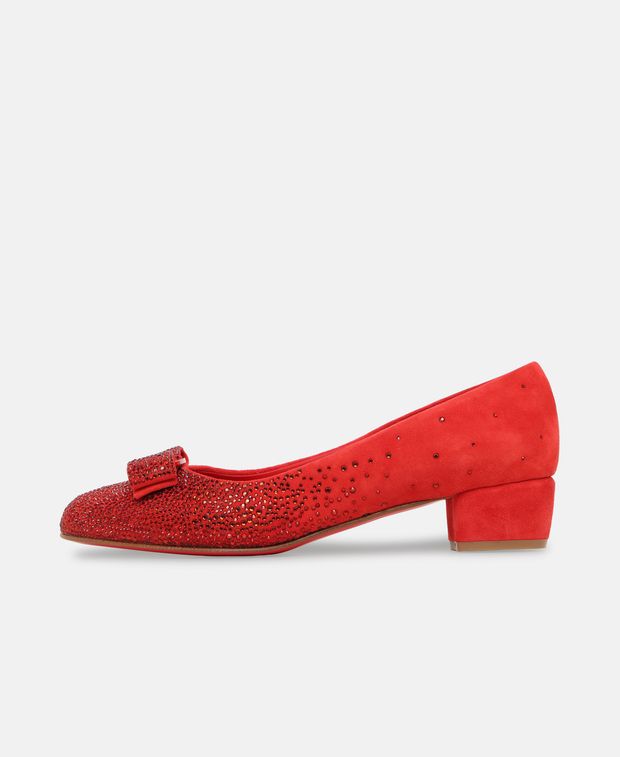 Salvatore Ferragamo Vara Pumps Red