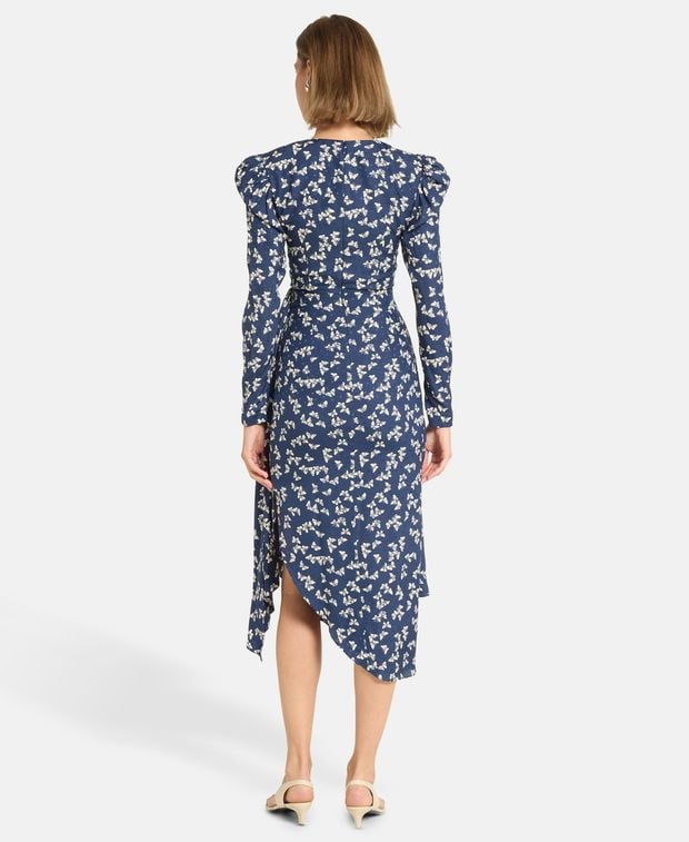 Alessandra Rich Silk dress Butterfly