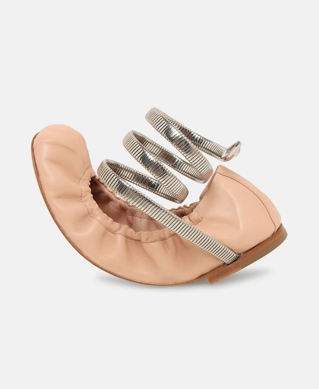Rene Caovilla Ballerina flat with straps René Caovilla
