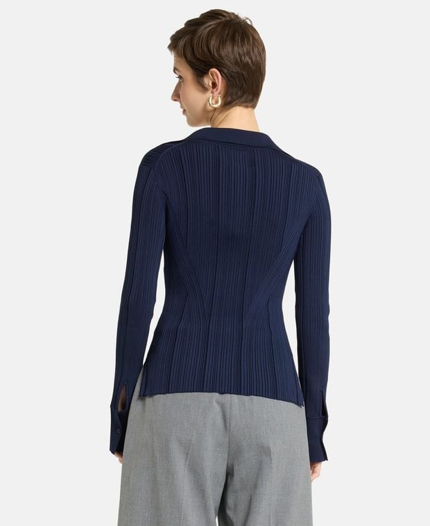 Galvan Knitted jumper Plisse Dawn