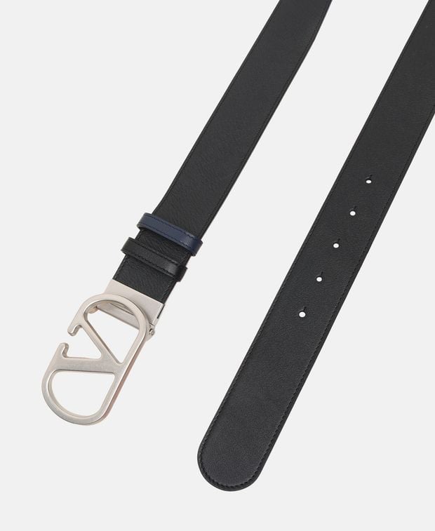 Valentino Garavani Reversible leather belt Vlogo Signature