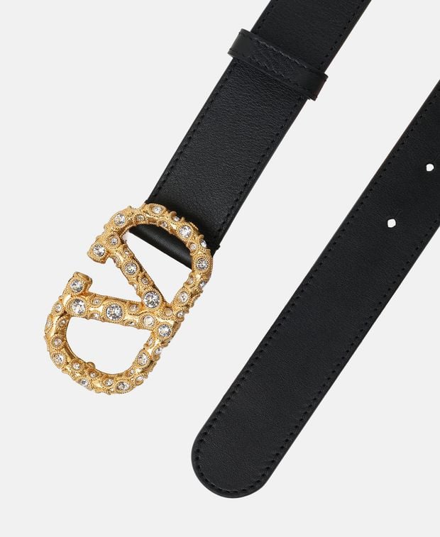 Valentino Garavani Leather belt Vlogo Signature