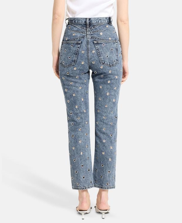 Alaia Straight-leg trousers Eyelet