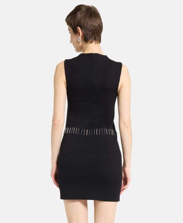 Alaia Wool-blend dress Embroid