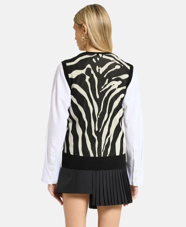 Dolce & Gabbana Wool-blend sleeveless pullover