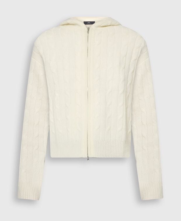 arch4 Cashmere hooded cardigan