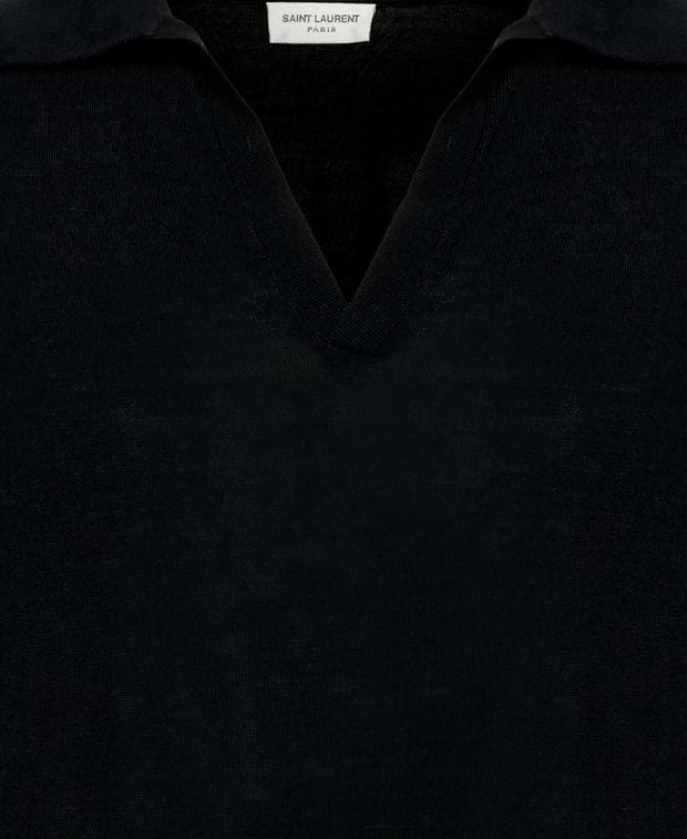 Saint Laurent Woolen long sleeve polo