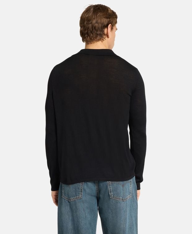 Saint Laurent Woolen long-sleeved polo