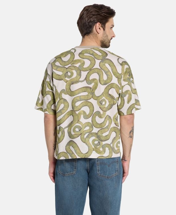 Palm Angels Crew neck t-shirt Snake