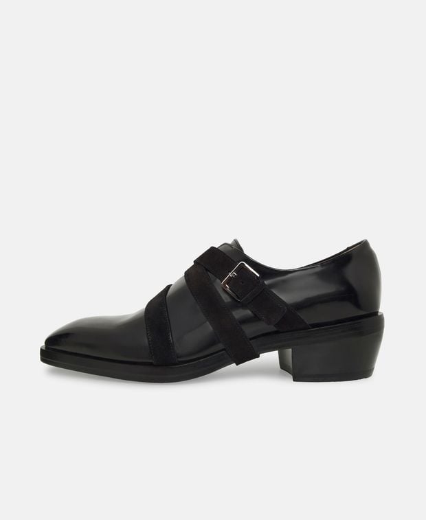 Salvatore Ferragamo Monk strap shoes Forest