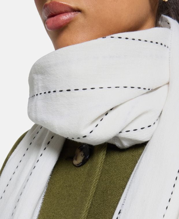 Toteme Linen-blend scarf