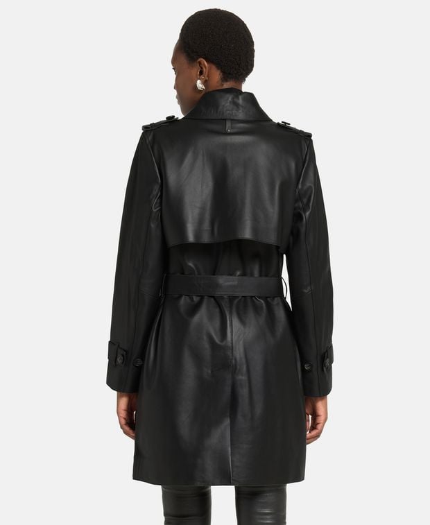 Mackage Leather trench coat Mely