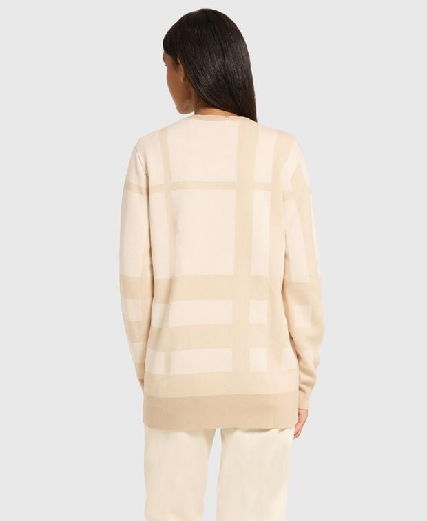 Burberry Wool silk blend cardigan Nori