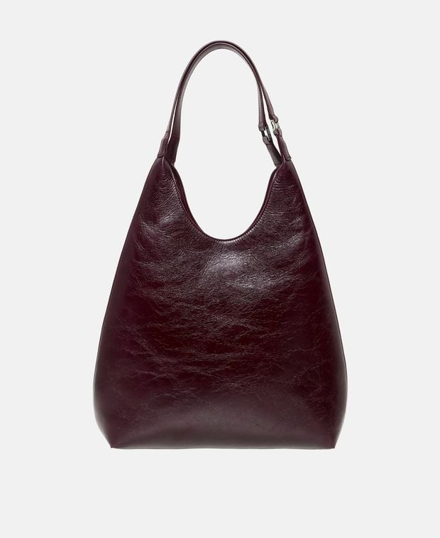 By Far Leather shoulder bag Amber Folio
