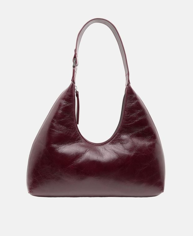 By Far Leather shoulder bag Amber
