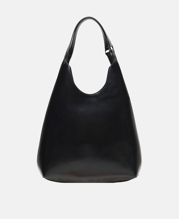 By Far Leather shoulder bag Amber