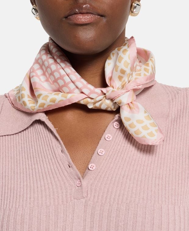 Sergio Rossi Silk square scarf Mermaid