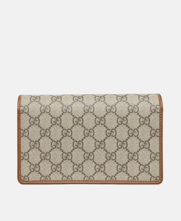 Gucci Wallet with shoulder strap GG Emblem