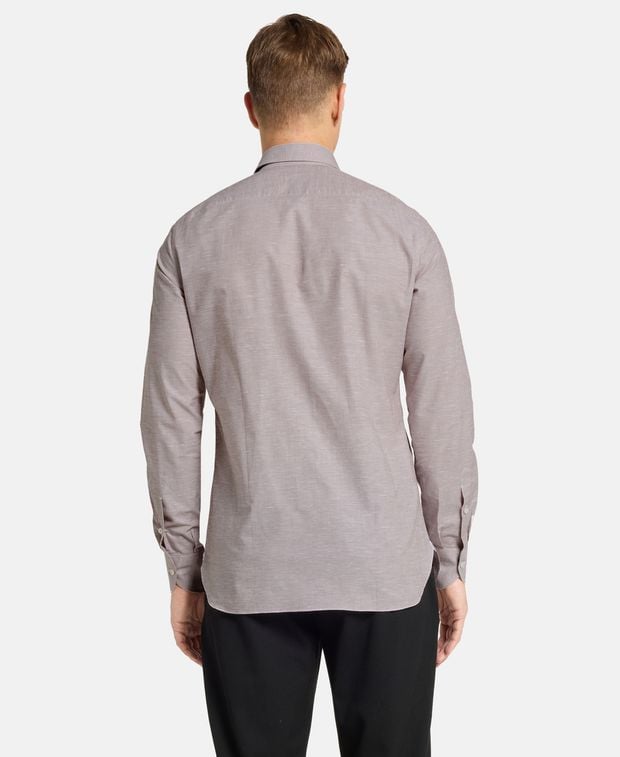 Isaia Linen-blend shirt