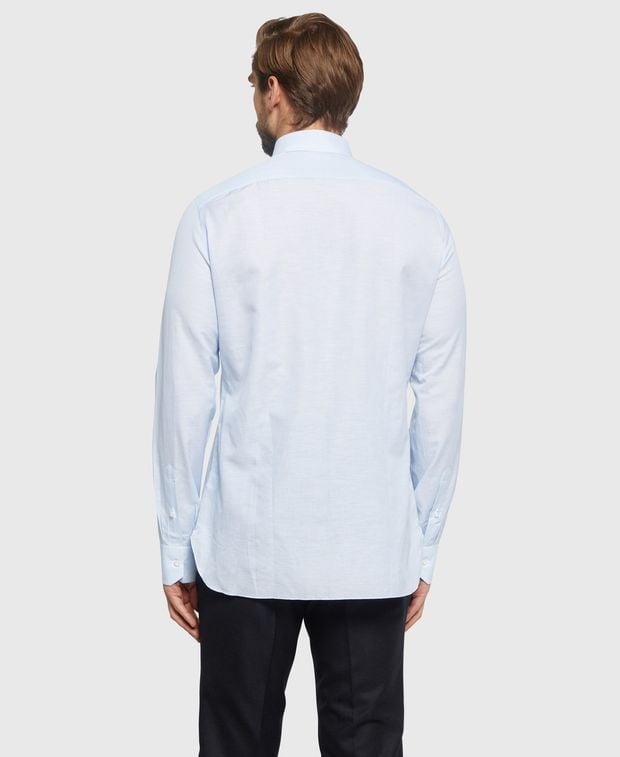 Isaia Linen-blend shirt