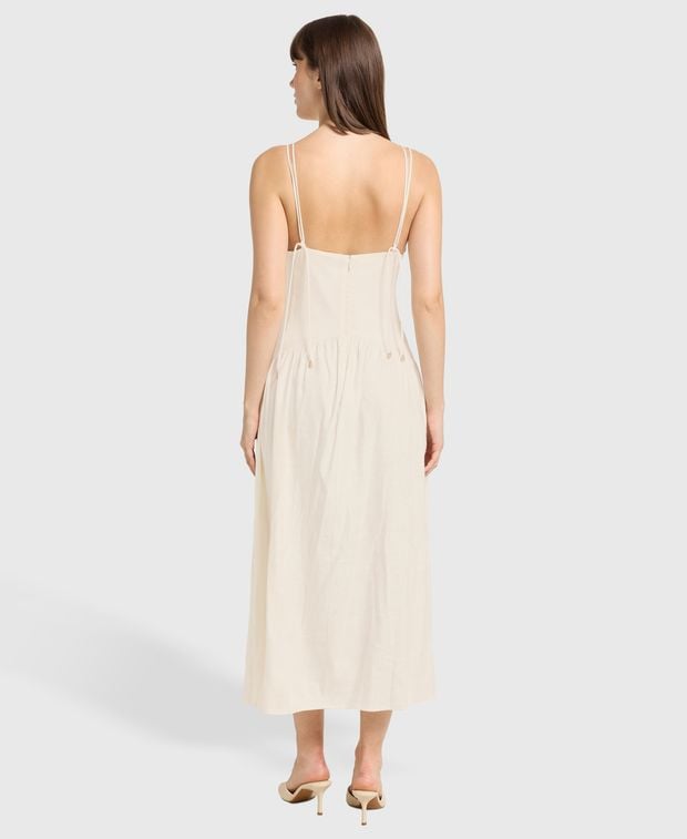 CULT GAIA Linen-blend dress Darcey