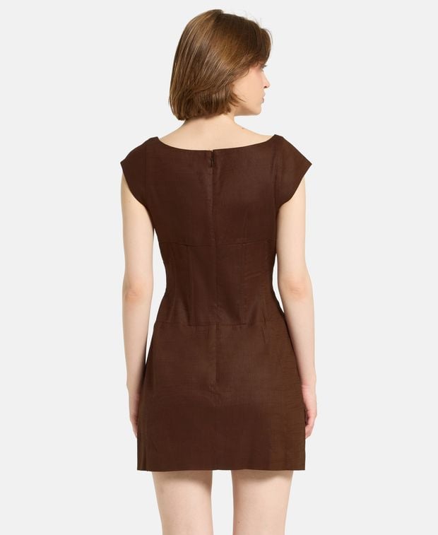 CULT GAIA Linen-blend dress Mickie