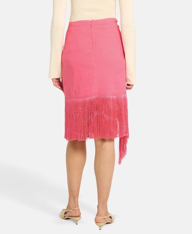 CULT GAIA Linen-blend skirt Veronika