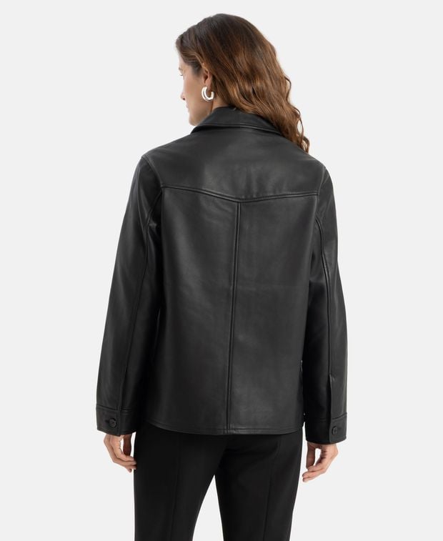 Officine Générale Lamb's leather jacket VILDE OVS LAMB LEATHER