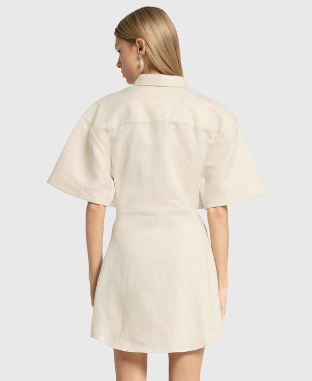 Jacquemus Linen-blend dress La Robe Arles