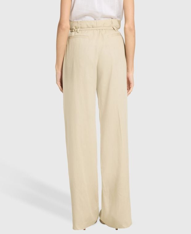 Jacquemus Linen-blend trousers Marino